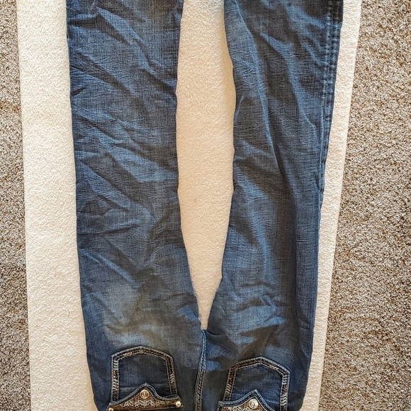 ROCK & ROLL  COWGIRL JEANS. sz 30x32. Mid rise. Boot cut - Picture 6 of 7